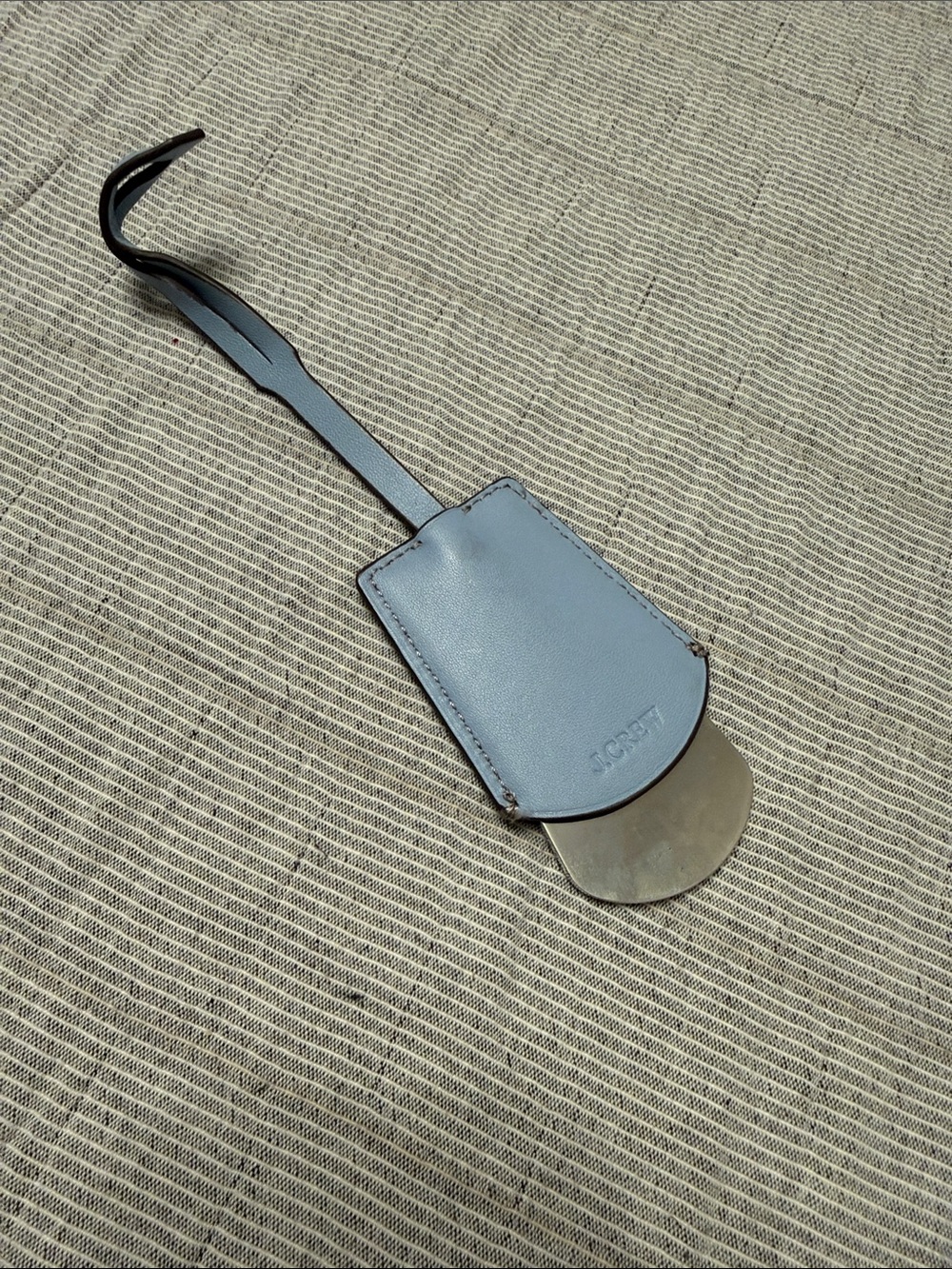 Baby Blue Jcrew Bag Charm w/ Mirror